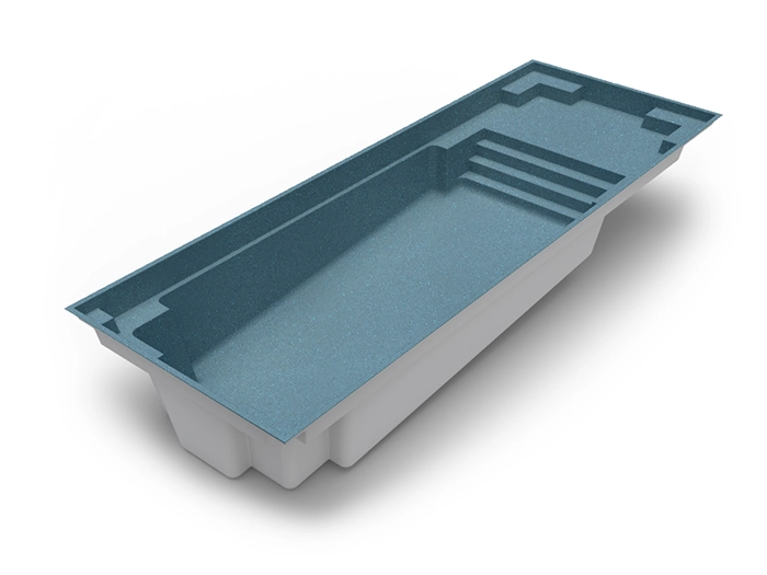 The Echo fibreglass swimming pool design in Shadow colour - by Nexus Pools Australia