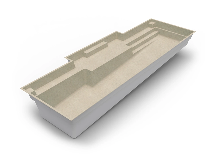 The Eternal in Beach colour: fibreglass swimming pool design by Nexus Pools Australia