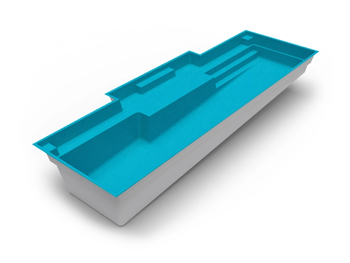 The Eternal in Shoreline colour: fibreglass swimming pool design by Nexus Pools Australia