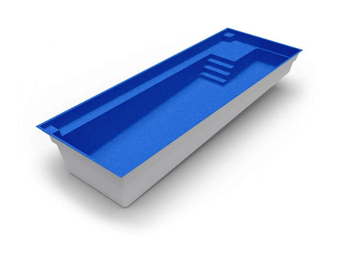 The Unity in Laguna colour: fibreglass swimming pool design by Nexus Pools Australia