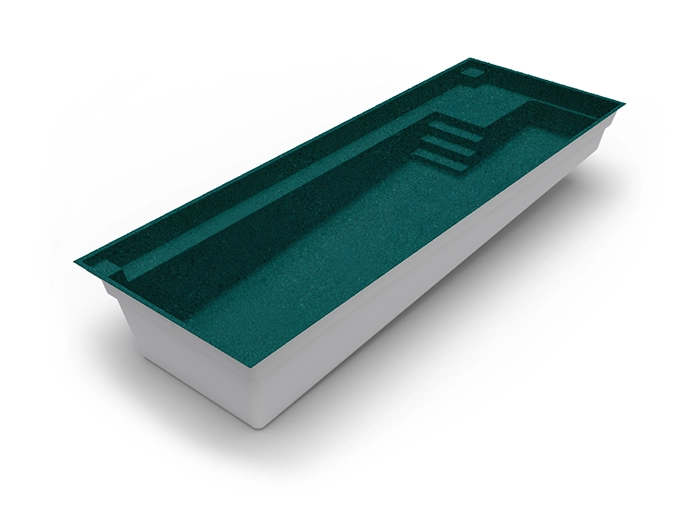 The Unity in Nebula colour: fibreglass swimming pool design by Nexus Pools Australia