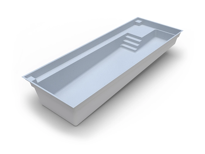 The Unity in Stardust colour: fibreglass swimming pool design by Nexus Pools Australia