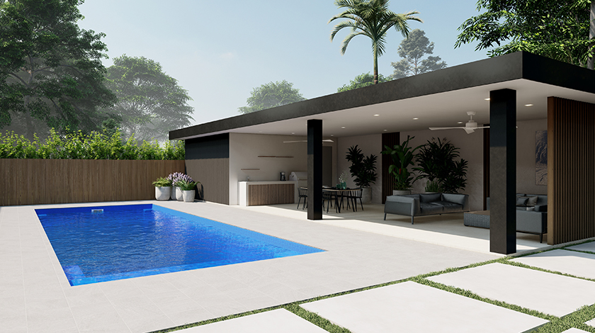 The Echo inground fibreglass swimming pool by Nexus Pools