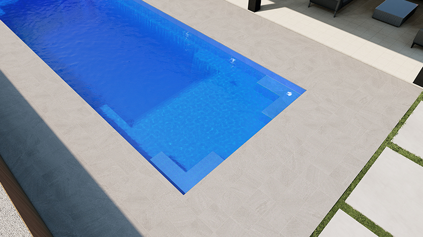 The Echo inground fibreglass swimming pool by Nexus Pools