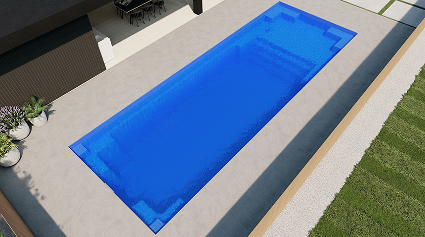 The Echo inground fibreglass swimming pool by Nexus Pools