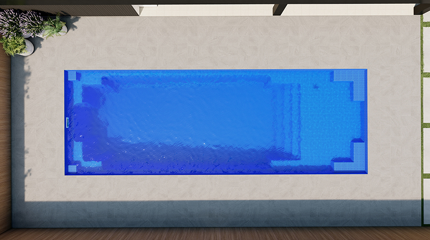 The Echo inground fibreglass swimming pool by Nexus Pools