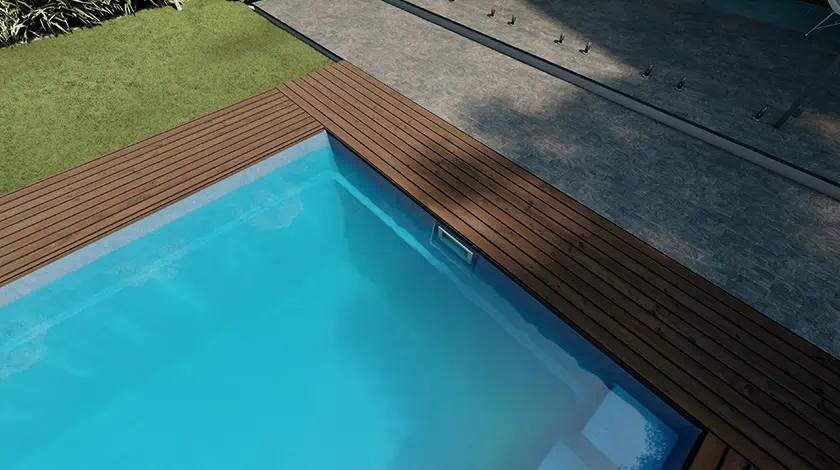 Example of the Unity fibreglass swimming pool by Nexus