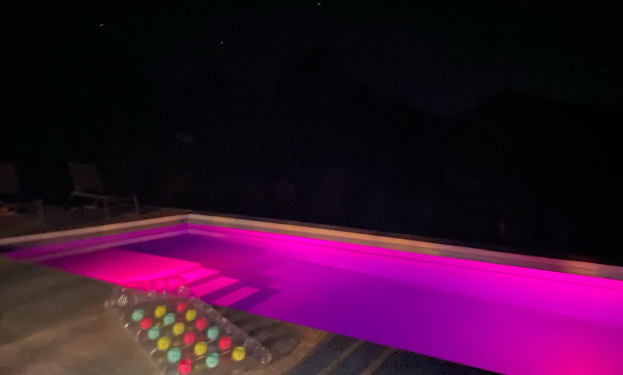 The Unity with Pink Pool Lights 