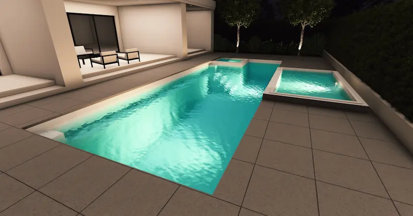 The Laze Splash Deck with Spillover