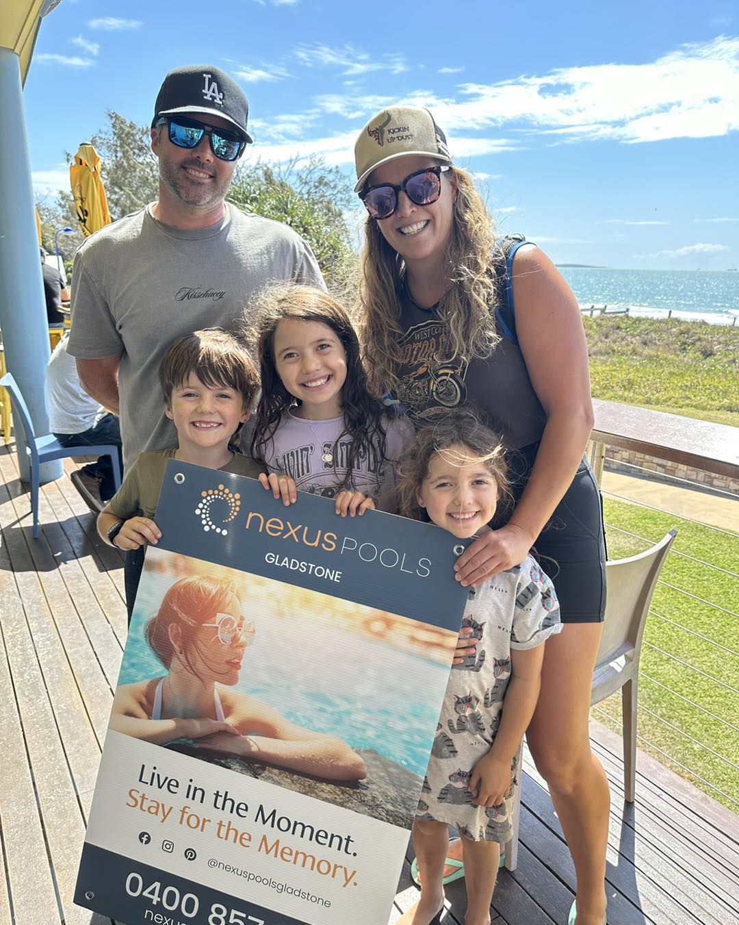 PHOTO NP Gladstone Site Sign Family pool profile - prizes to be won