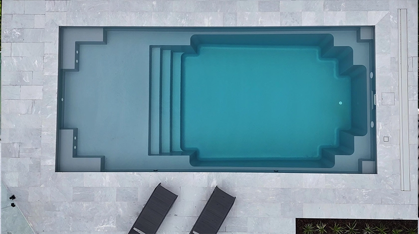 The Echo 9.15m in Mist - a Nexus Pools' large pool