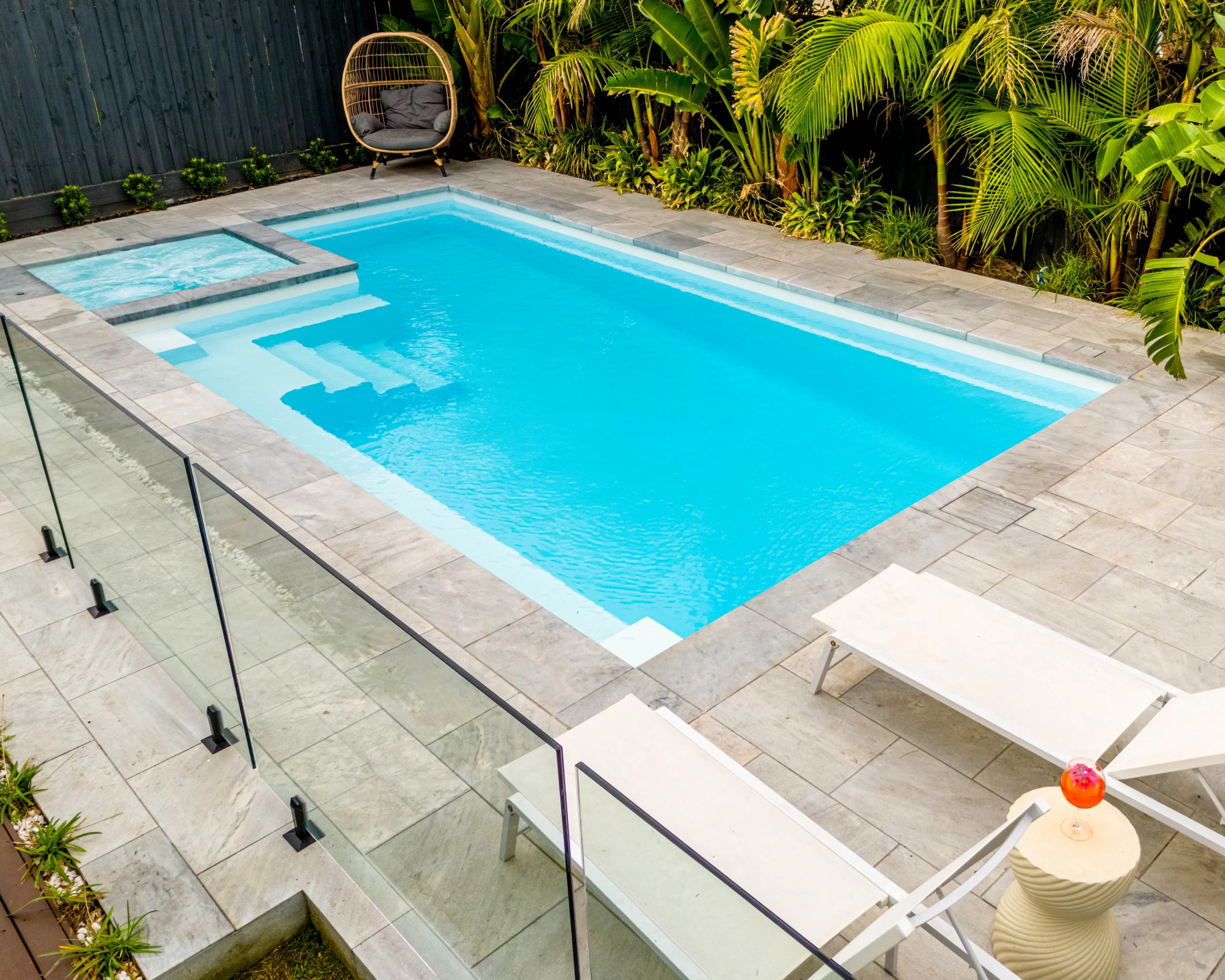 The Retreat 8.20m in Pearl - a Nexus Pools' large pool and spa