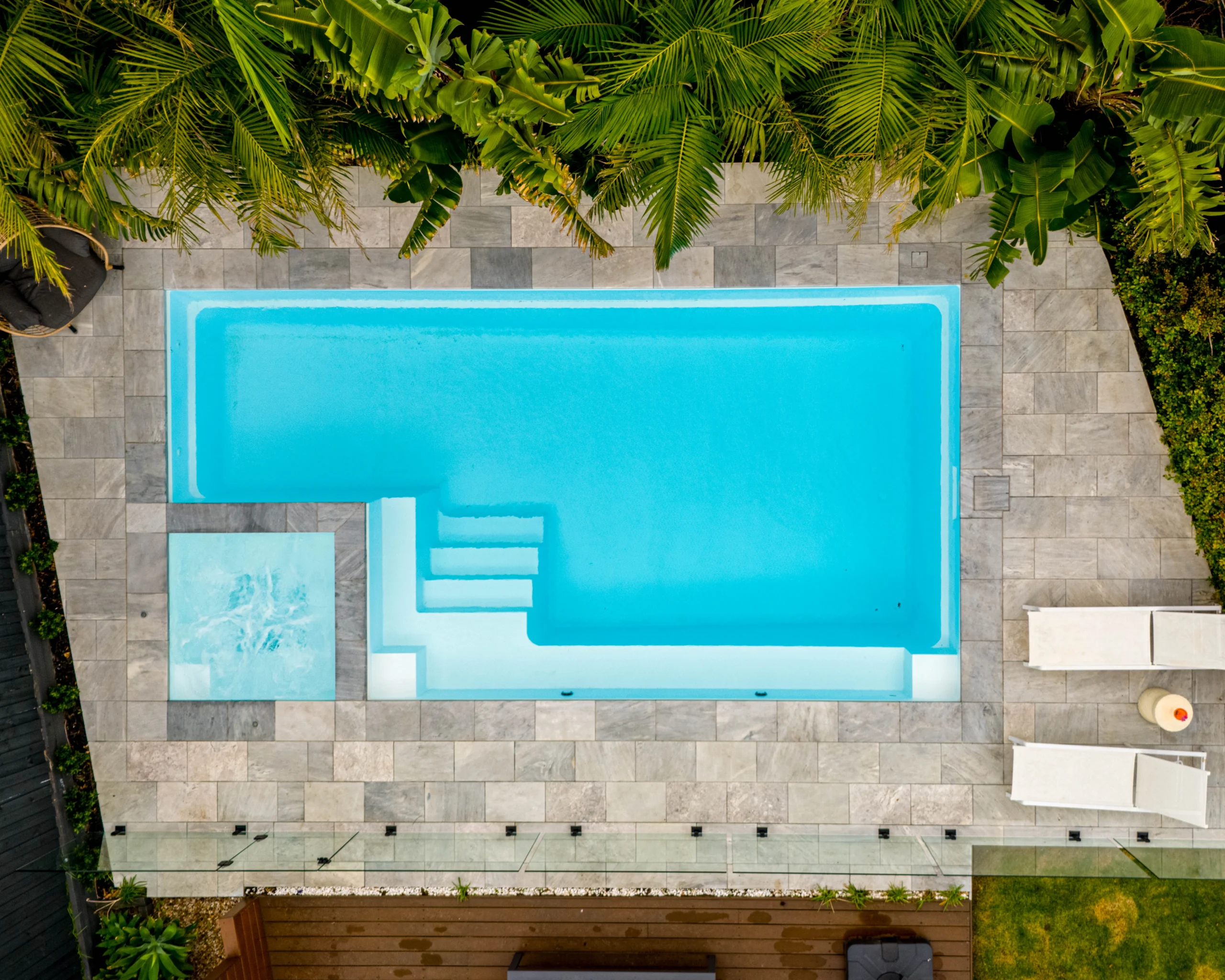 The Retreat 8.20m in Pearl - a Nexus Pools' large pool and spa