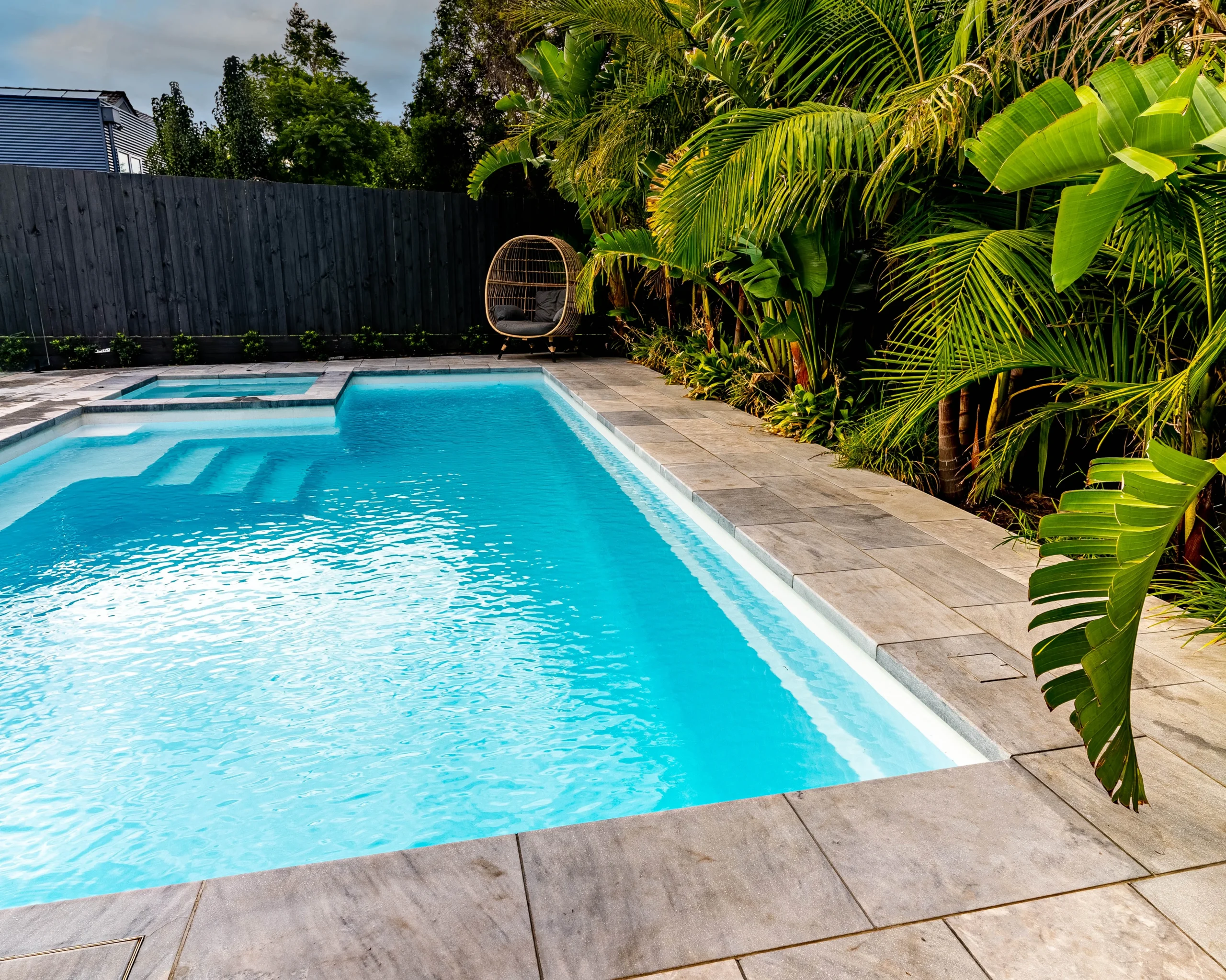 The Retreat 8.20m in Pearl - a Nexus Pools' large pool and spa