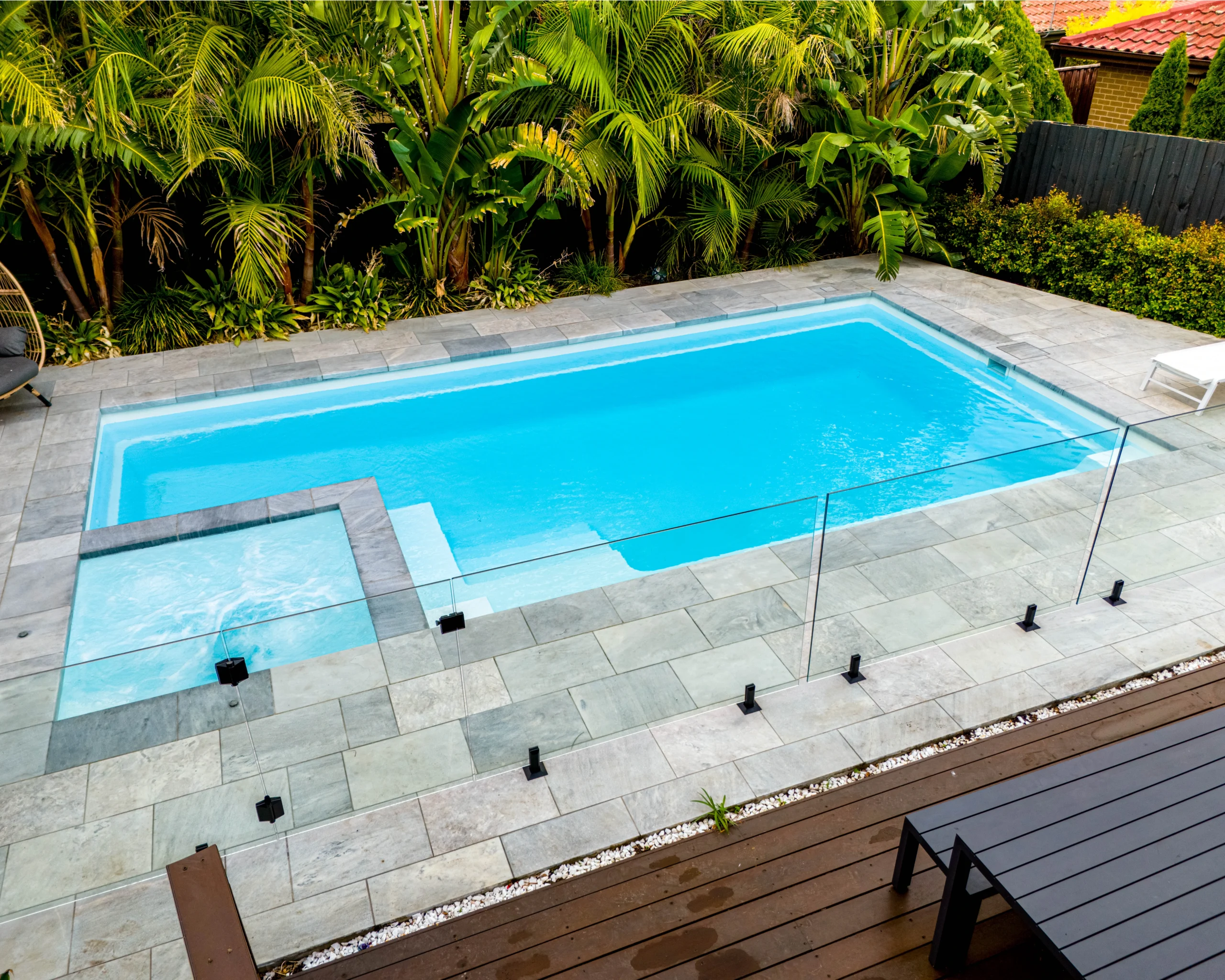 The Retreat 8.20m in Pearl - a Nexus Pools' large pool and spa