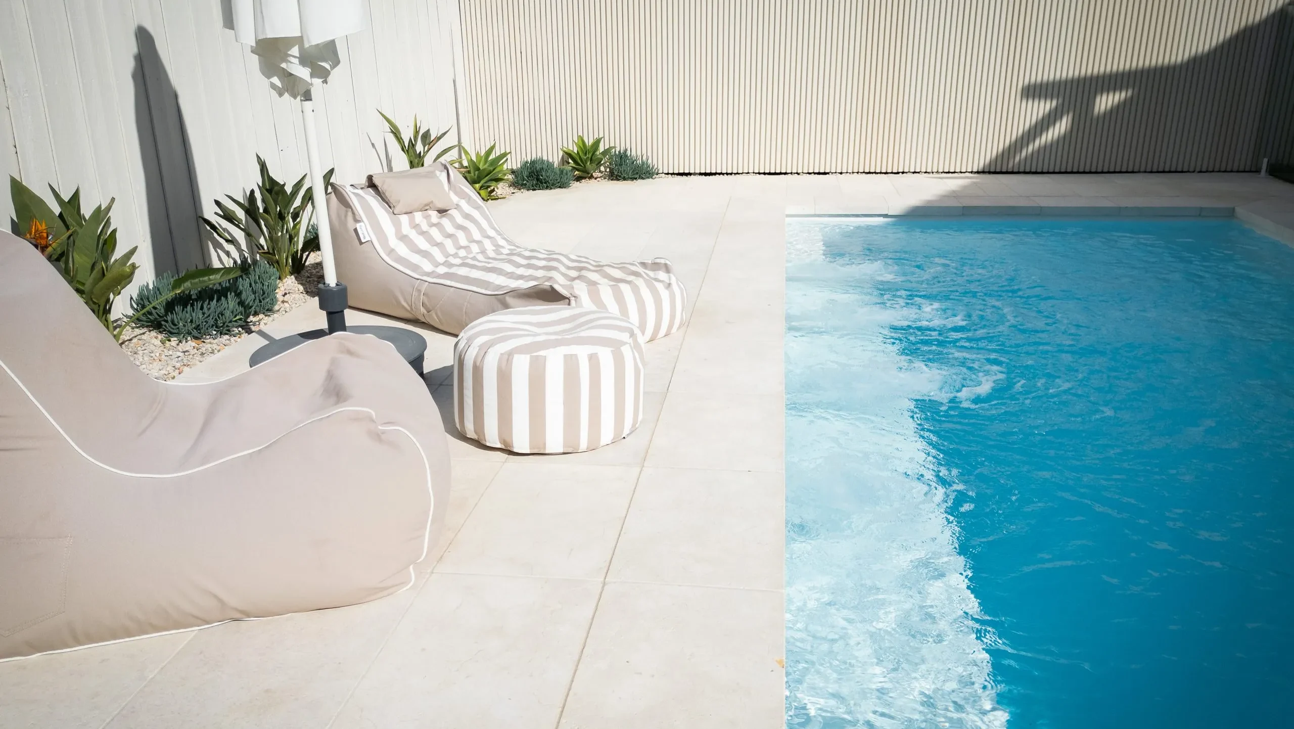 The Escape 6.10m in Pearl, installed by Tanzanite Pools in Brighton East, VIC