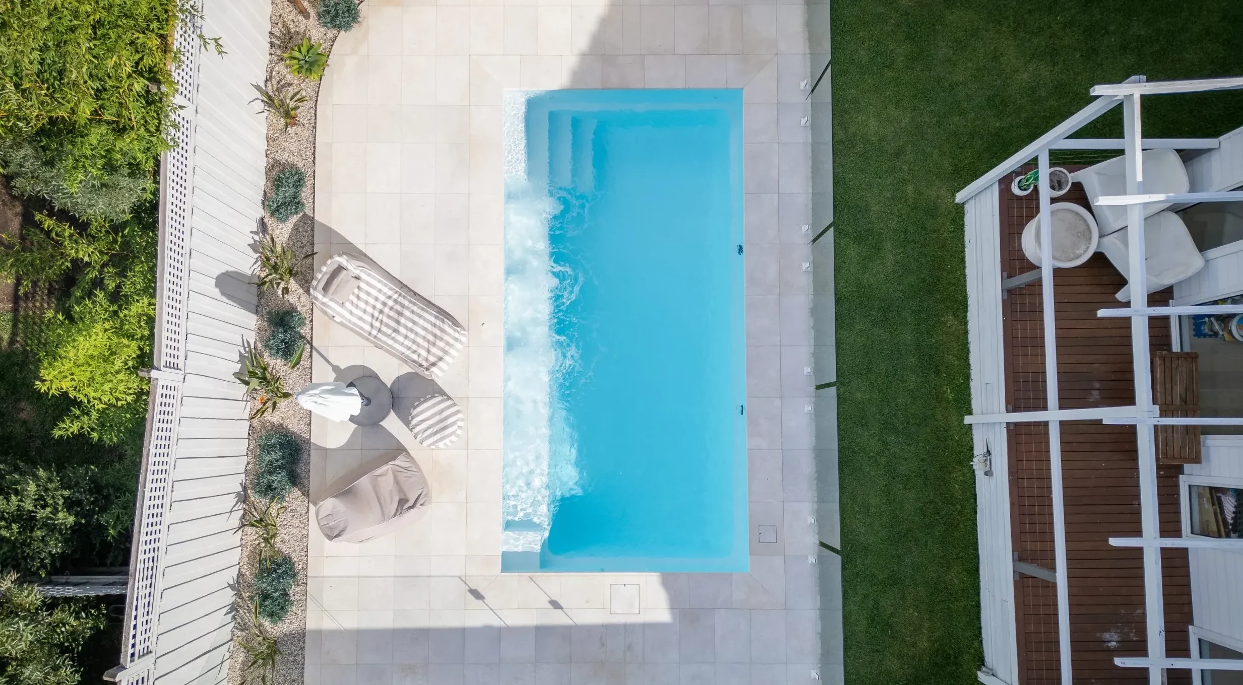 The Escape 6.10m in Pearl, installed by Tanzanite Pools in Brighton East, VIC