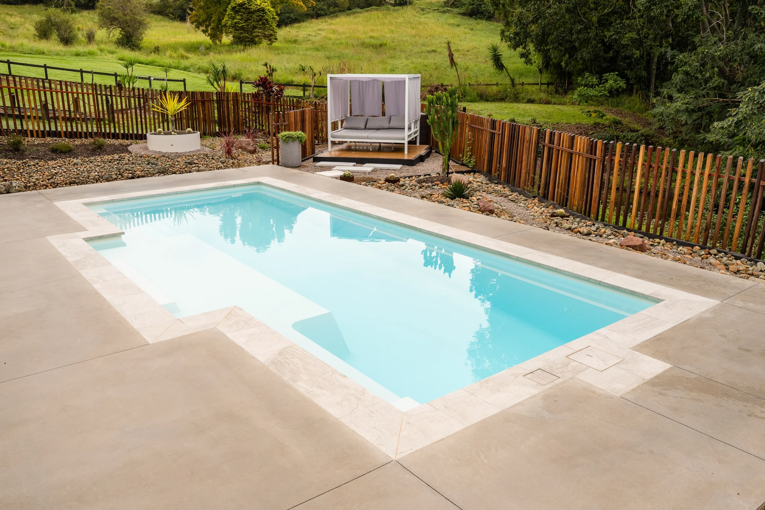 The Eternal 9.15m in Pearl installed by Nexus Pools Sunshine Coast North