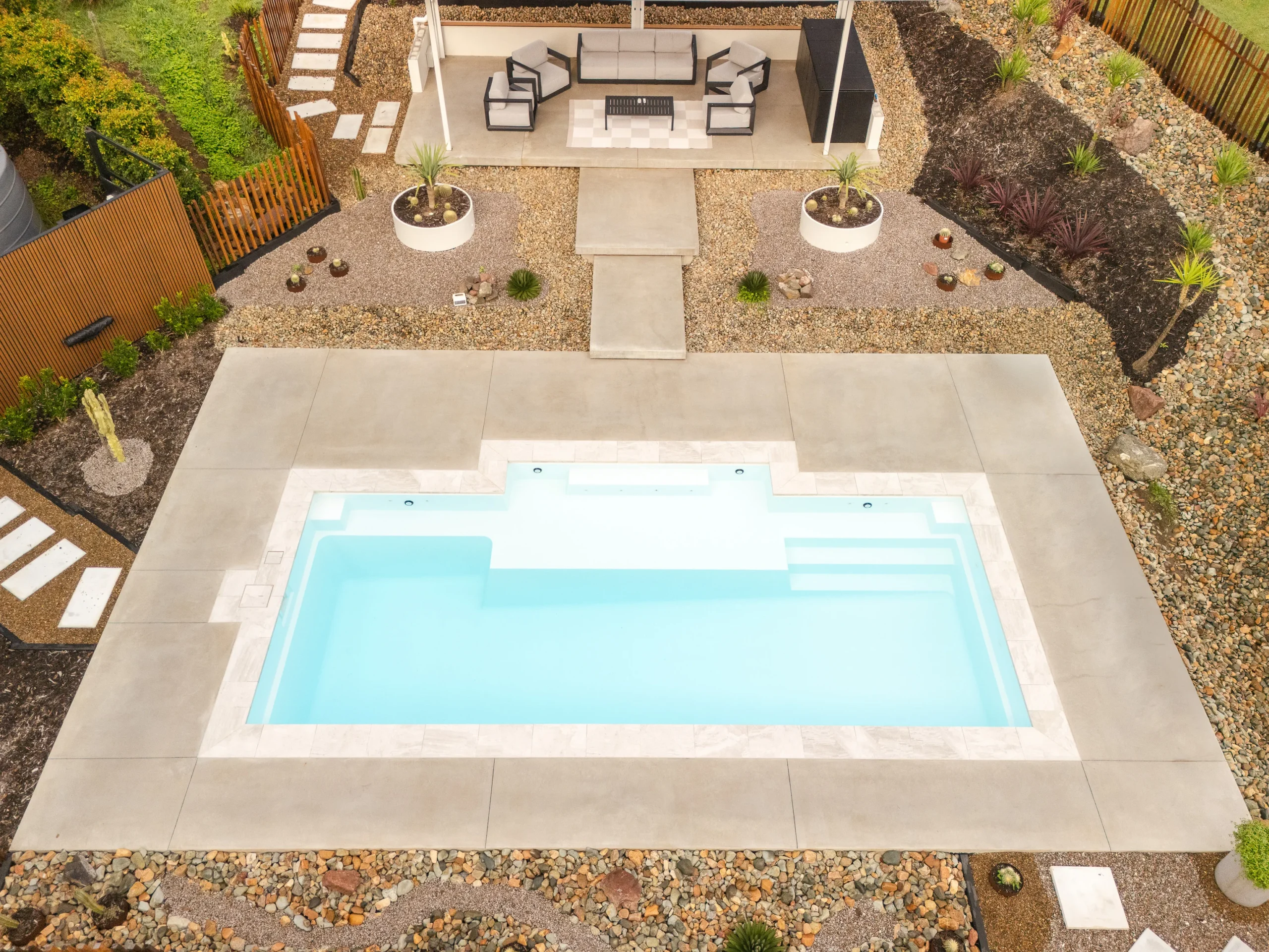 The Eternal 9.15m in Pearl installed by Nexus Pools Sunshine Coast North