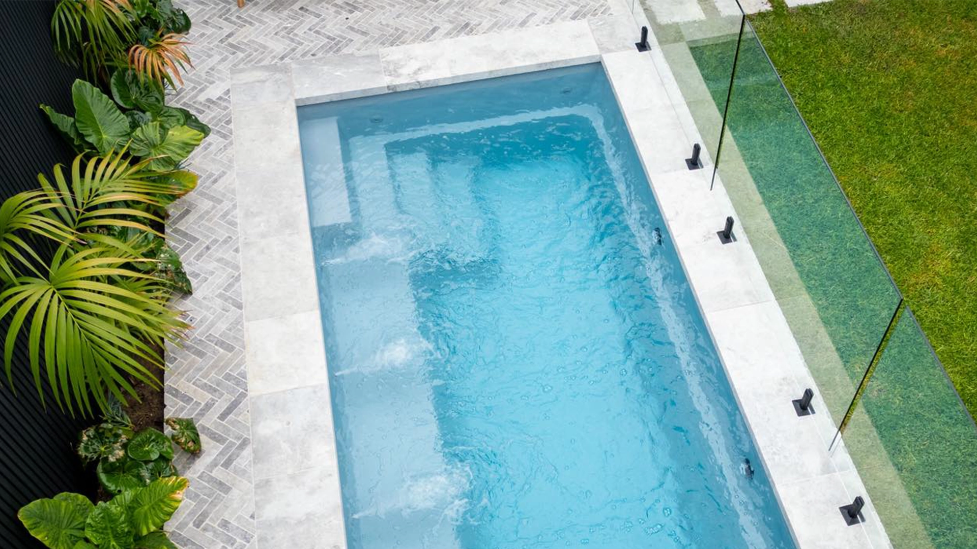 The Eternal 9.15m in Pearl installed by Nexus Pools Sunshine Coast North