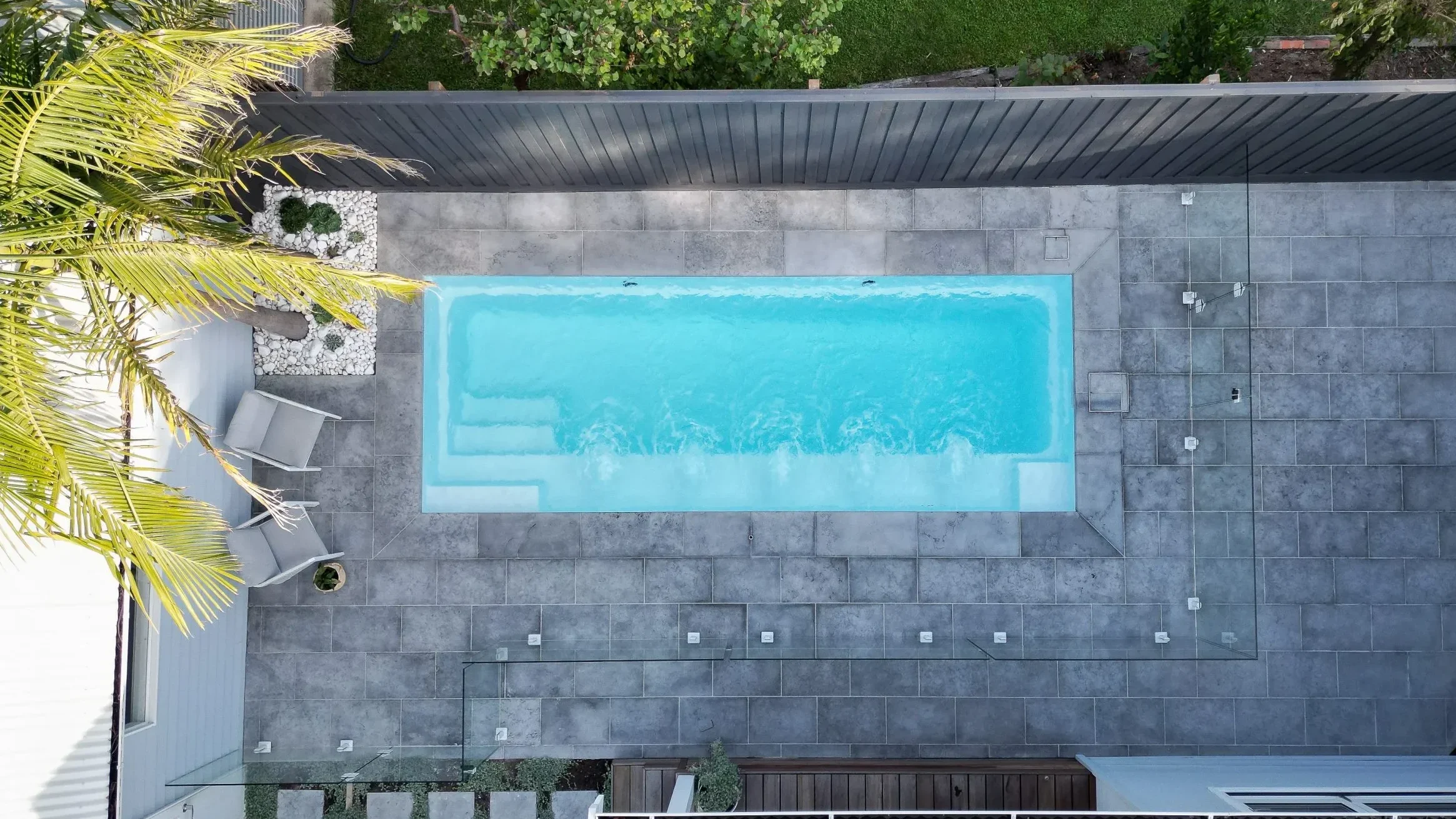 The Journey 6.00m in Pearl, installed by Tanzanite Pools in Hampton, VIC