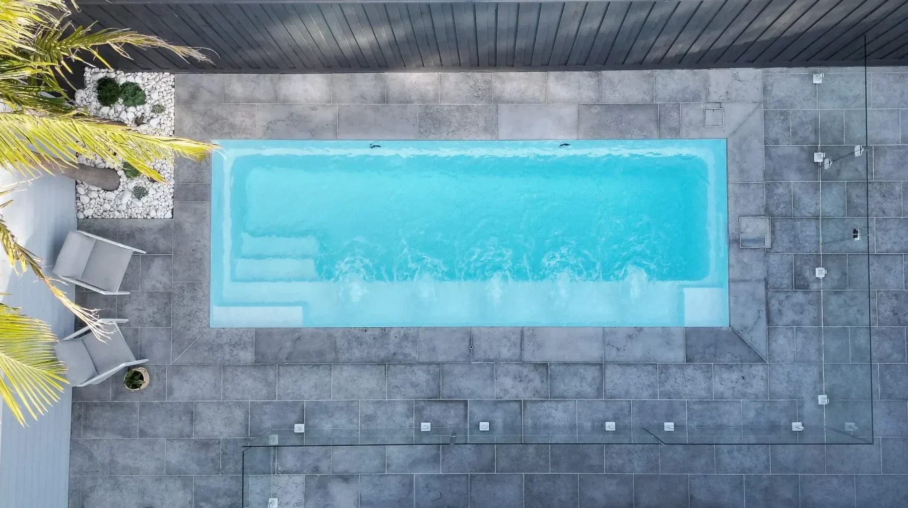 The Journey 6.10m in Pearl, installed by Tanzanite Pools in Hampton, VIC