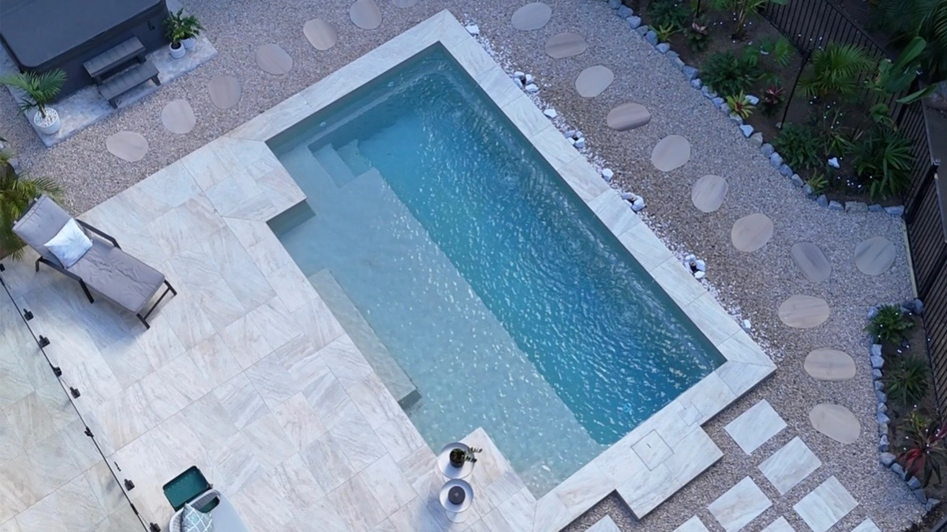 The Eternal 6.10m in Beach installed by Nexus Pools Gladstone